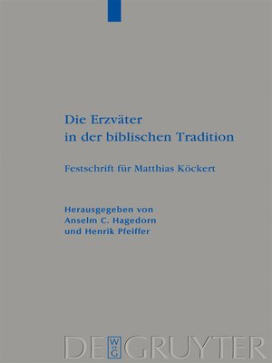 cover image of Die Erzväter in der biblischen Tradition